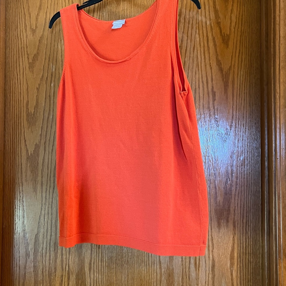 Chico's Bold Orange Tank Top